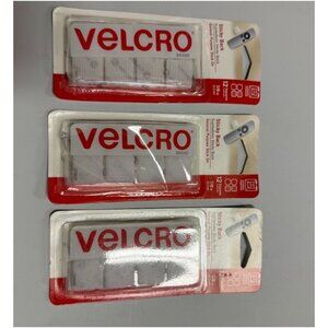 VELCRO 7/8" Sticky Back Squares Adhesive White 3 Pack